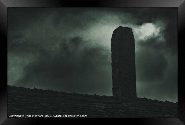 The dark chimney at midnight Framed Print by Ingo Menhard
