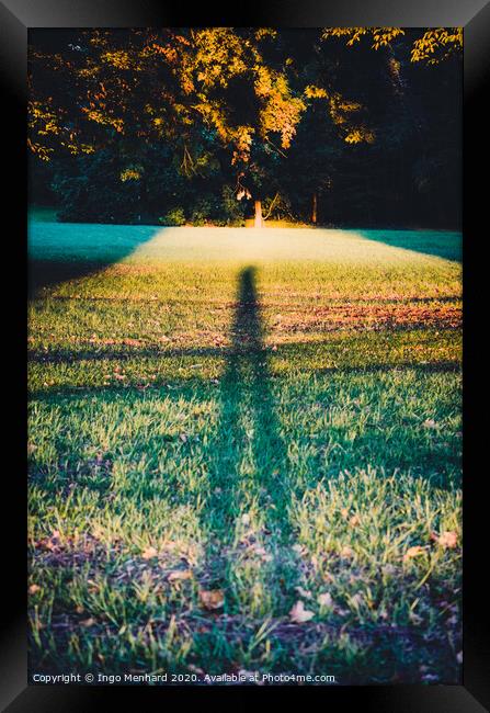 Long man shadow Framed Print by Ingo Menhard