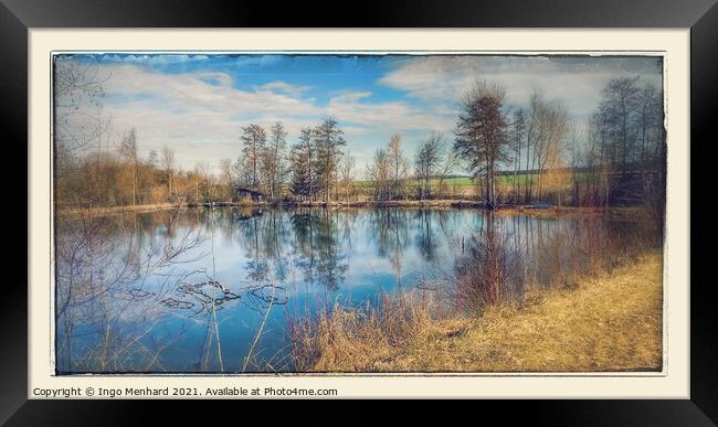 By the pond Framed Print by Ingo Menhard