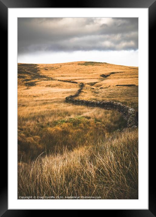 Incoming - Darwen Moor Framed Mounted Print by Craig Cunliffe