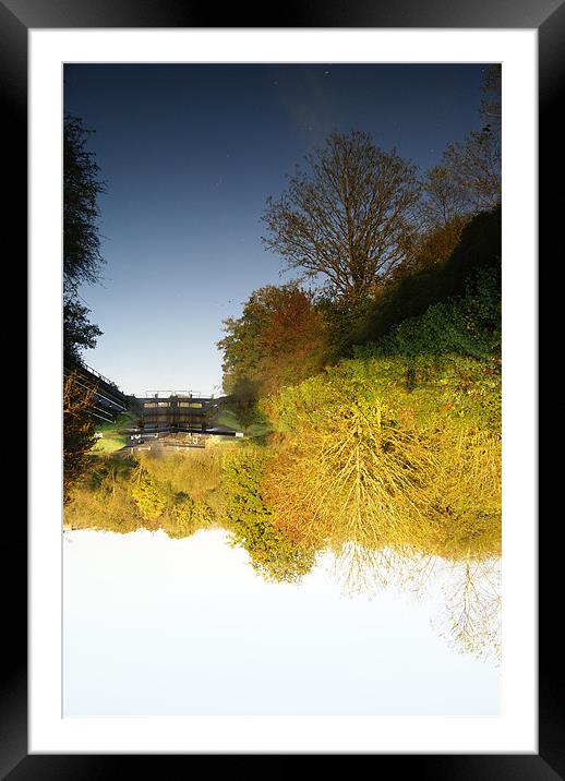 Keynsham lock Framed Mounted Print by Alan Jacobs