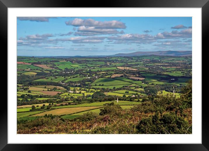 Kit hill cornwall Framed Mounted Print by Aaron Trewin