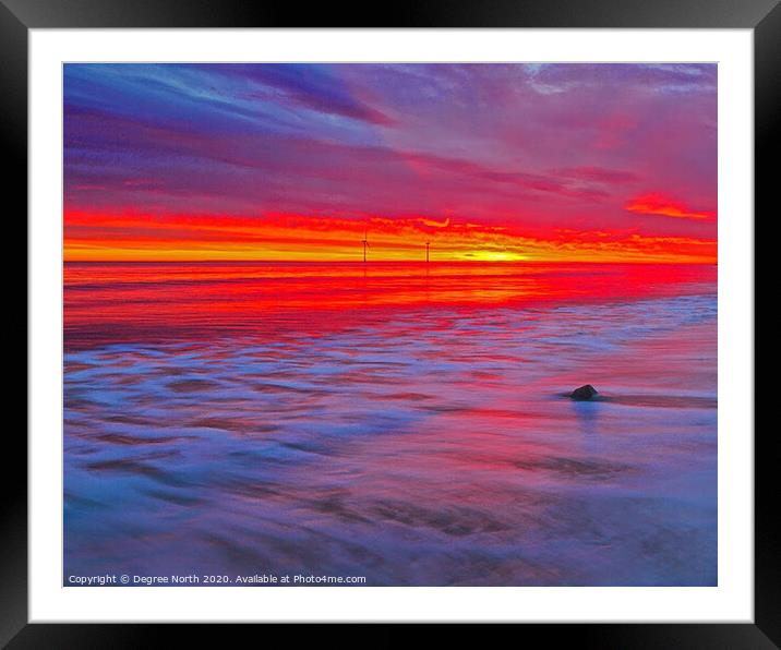 colours in the sand Framed Mounted Print by Degree North