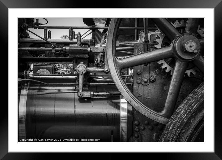 Traction Engine Detail #1 Framed Mounted Print by Alan Taylor