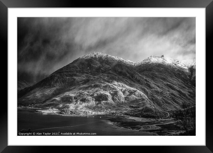 Invershiel and Shiel Bridge, Scotland Framed Mounted Print by Alan Taylor