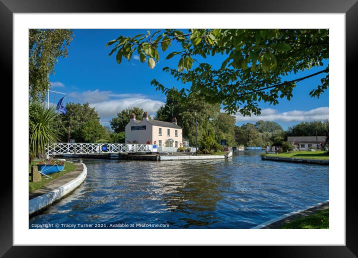 Saul Junction - Gloucester & Sharpness Canal Framed Mounted Print by Tracey Turner