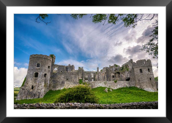 Carew Castle in Pembrokeshire, Wales Framed Mounted Print by Tracey Turner