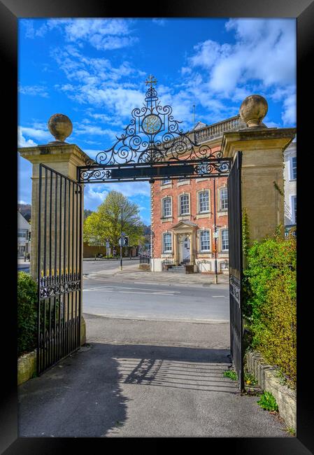  Memorial Gates View in Dursley, Gloucestershire Framed Print by Tracey Turner