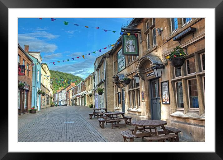 Parsonage Street in Dursley, Gloucestershire Framed Mounted Print by Tracey Turner