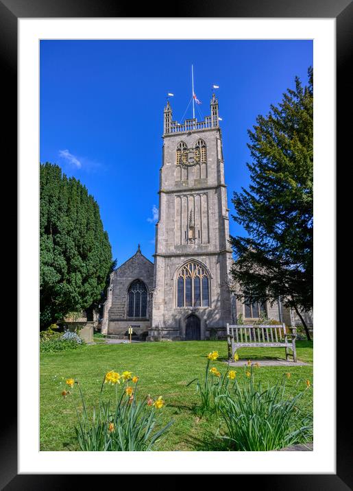  St James Church in Dursley, Gloucestershire Framed Mounted Print by Tracey Turner