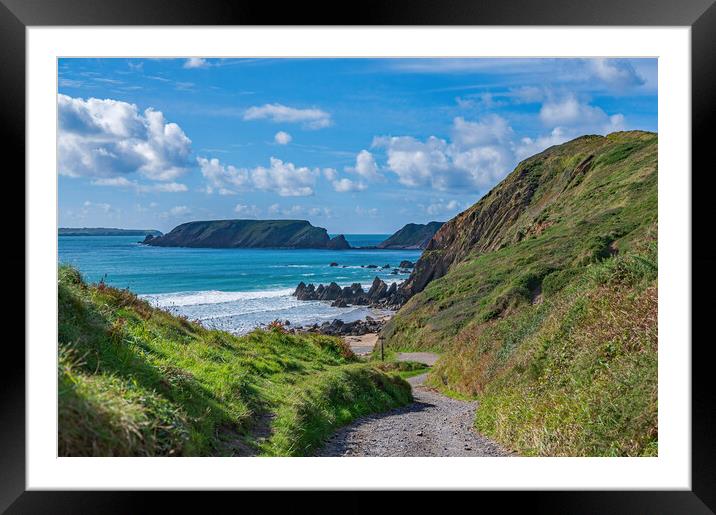 The path to Marloes Sands in Pembrokeshire  Framed Mounted Print by Tracey Turner
