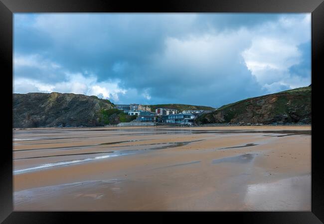 Watergate Bay in Cornwall Framed Print by Tracey Turner