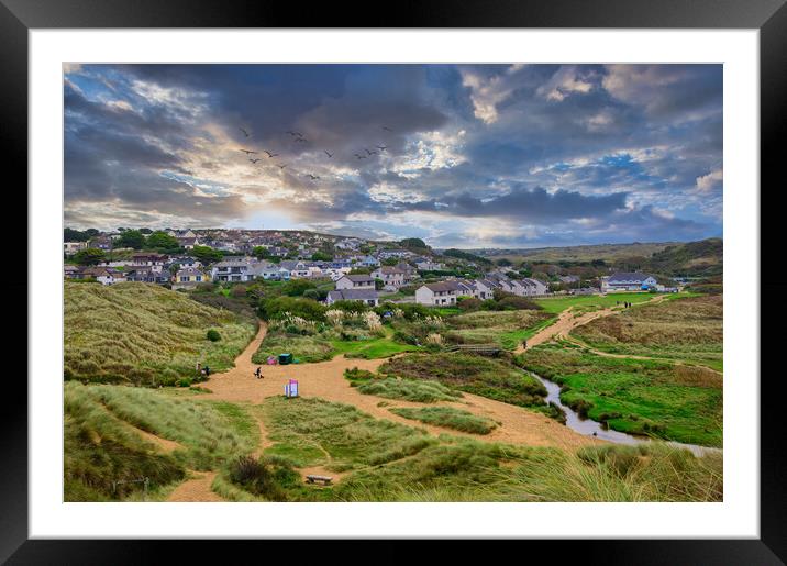 Captivating Sunset View of Holywell Framed Mounted Print by Tracey Turner