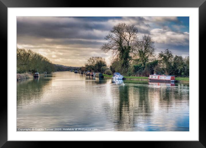 Just Boating! Gloucester and Sharpness Canal Framed Mounted Print by Tracey Turner
