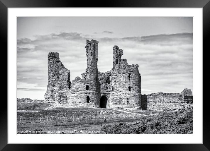 Ruins of Dunstanburgh Castle, Northumberland Framed Mounted Print by Tracey Turner