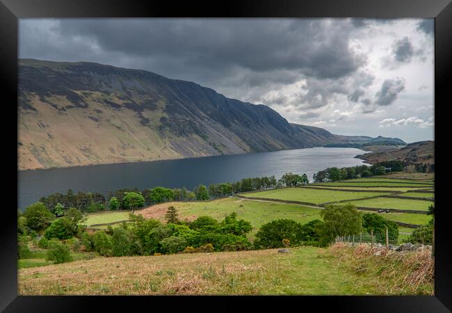 Wast Water Lake, The Lake District Framed Print by Tracey Turner