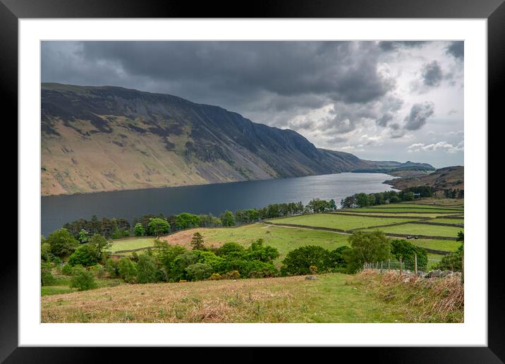 Wast Water Lake, The Lake District Framed Mounted Print by Tracey Turner