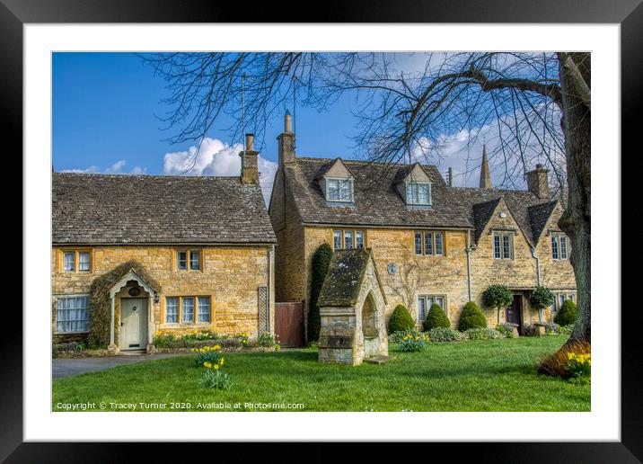Lower Slaughter, Cotswolds Framed Mounted Print by Tracey Turner