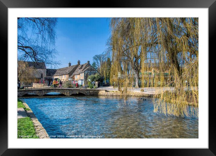 Bourton on the Water, The Cotswolds, Gloucestershi Framed Mounted Print by Tracey Turner