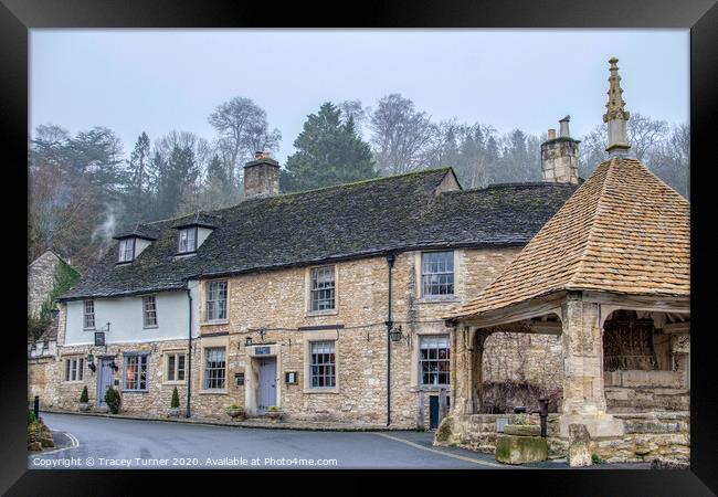 Castle Combe in the Cotswolds Framed Print by Tracey Turner