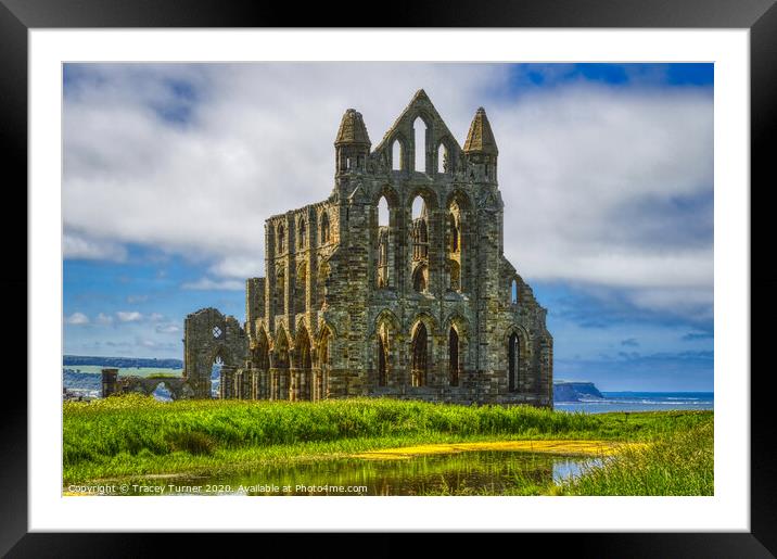Whitby Abbey Framed Mounted Print by Tracey Turner