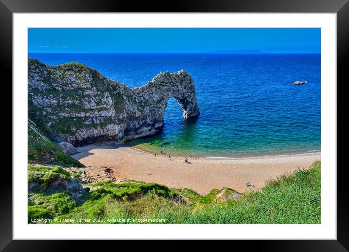 Dorset's Durdle Door Framed Mounted Print by Tracey Turner