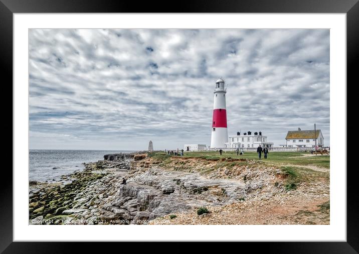 Portland Bill Framed Mounted Print by Tracey Turner