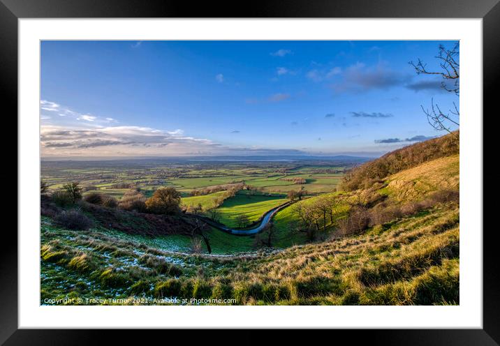 View across to the River Severn Framed Mounted Print by Tracey Turner