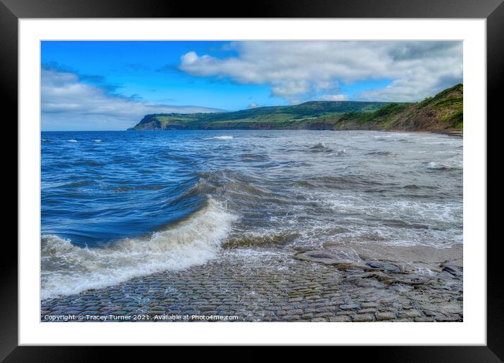 'Tides in!' Slipway View at Robin Hood's Bay Framed Mounted Print by Tracey Turner