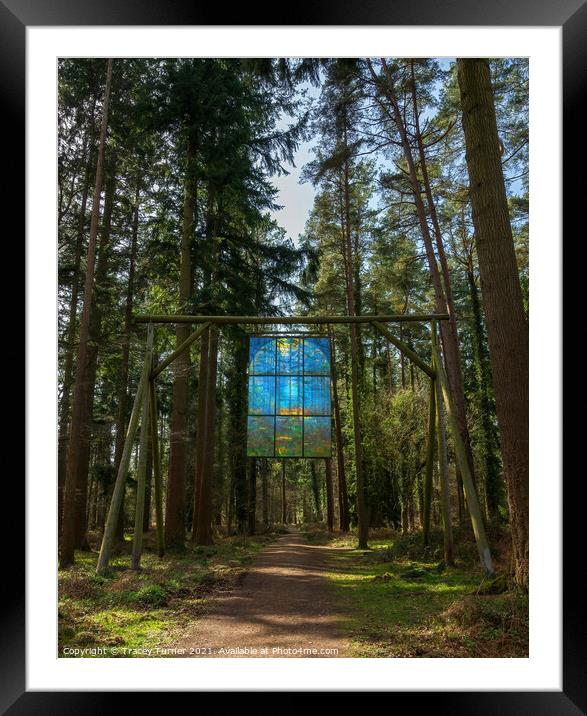 The Stained Glass Window - Forest of Dean Framed Mounted Print by Tracey Turner