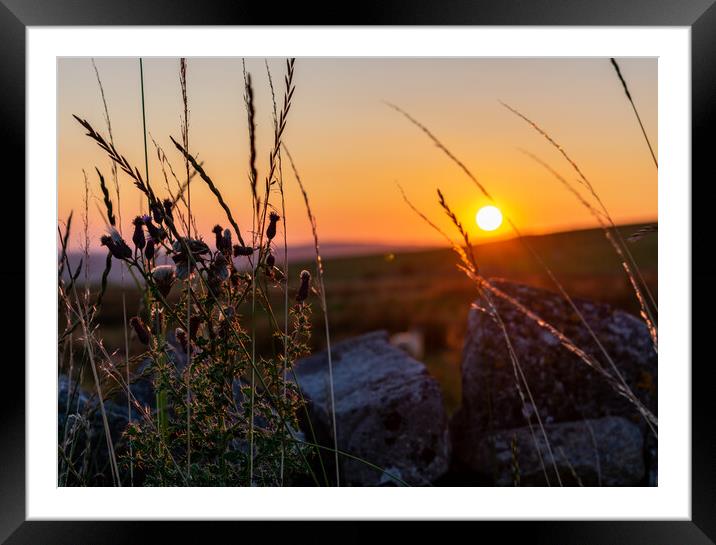 Kingsdale Sunset Framed Mounted Print by Jim Day