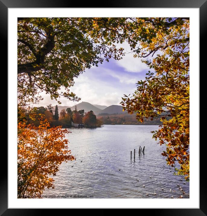 Derwent Isle in Autumn Framed Mounted Print by Jim Day