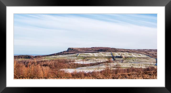 High Cliff from the Edge of Guisborough Forest Framed Mounted Print by Martin Davis