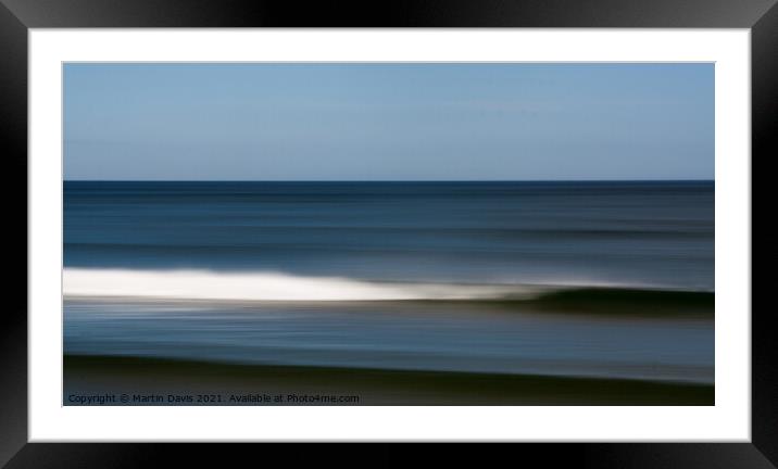 Horizon Framed Mounted Print by Martin Davis