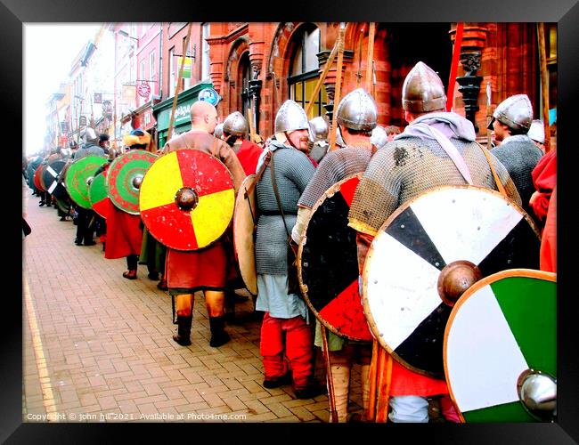 Viking festival, York, England. Framed Print by john hill