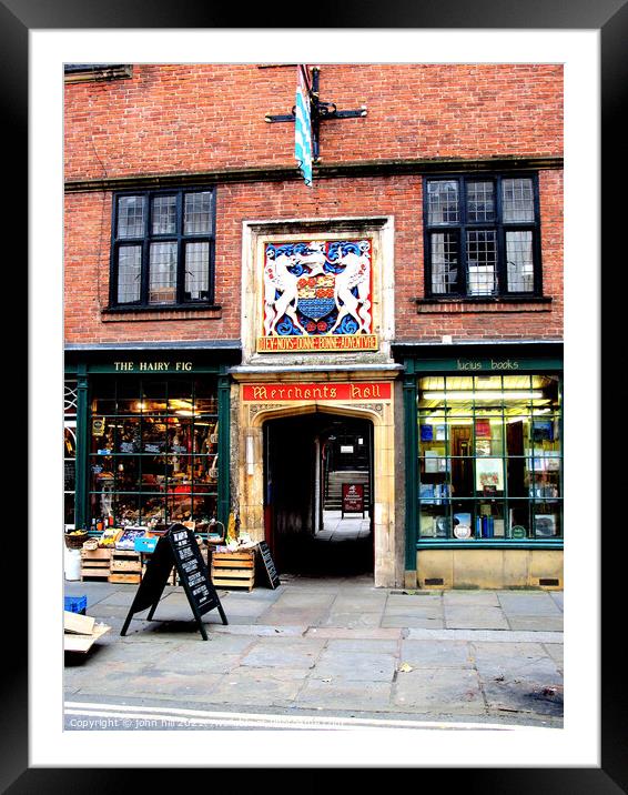 Merchant Adventurers Hall, York. Framed Mounted Print by john hill