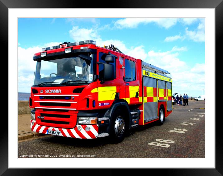 Northamptonshire Appliance at Hunstanton Framed Mounted Print by john hill