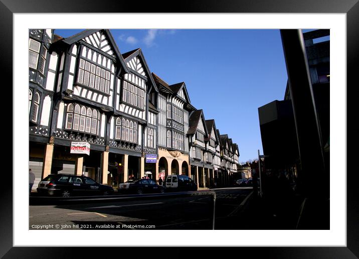 Historic buildings, Chesterfield, Derbyshire Framed Mounted Print by john hill