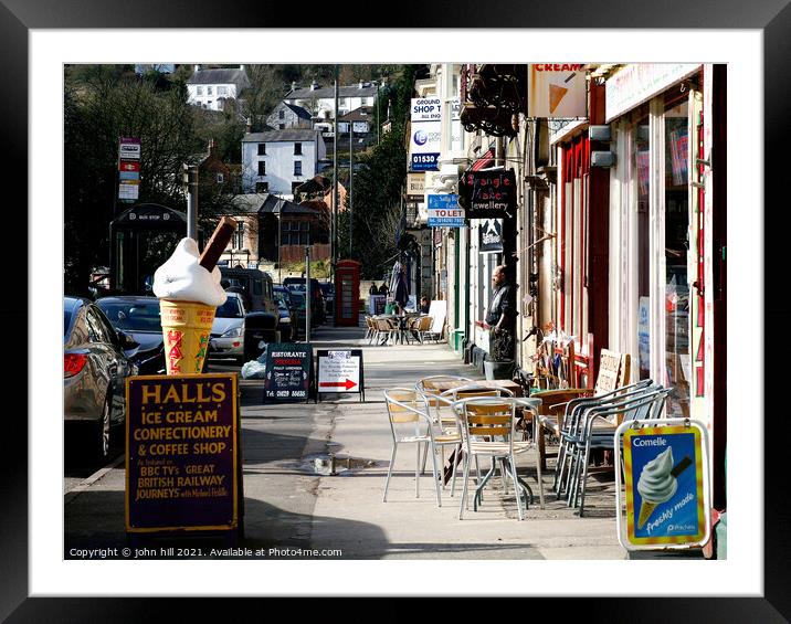 Matlock Bath in the Peak District in Derbyshire, UK. Framed Mounted Print by john hill