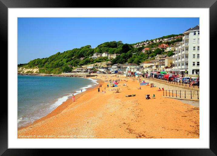 Ventnor, Isle of Wight, UK. Framed Mounted Print by john hill