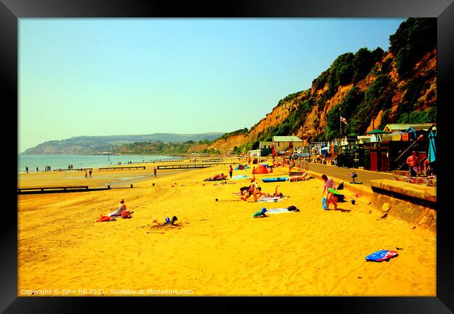 Sandown, Isle of Wight. Framed Print by john hill