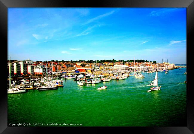 Cowes, Isle of Wight. Framed Print by john hill