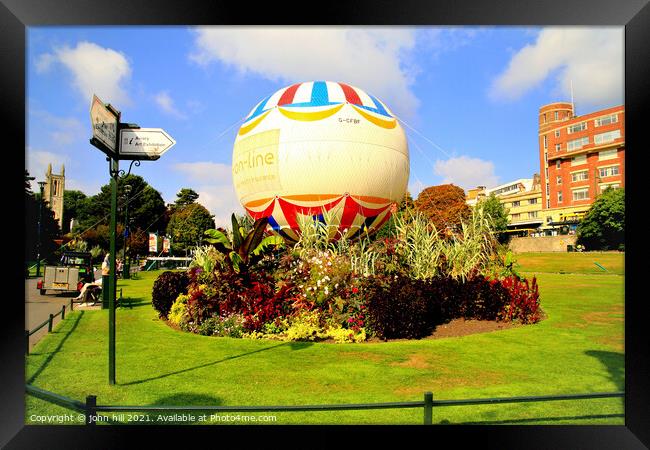 Lower Gardens, Bournemouth. Framed Print by john hill