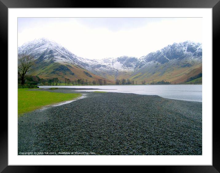 Haystacks and Fleetworth Pike. Framed Mounted Print by john hill