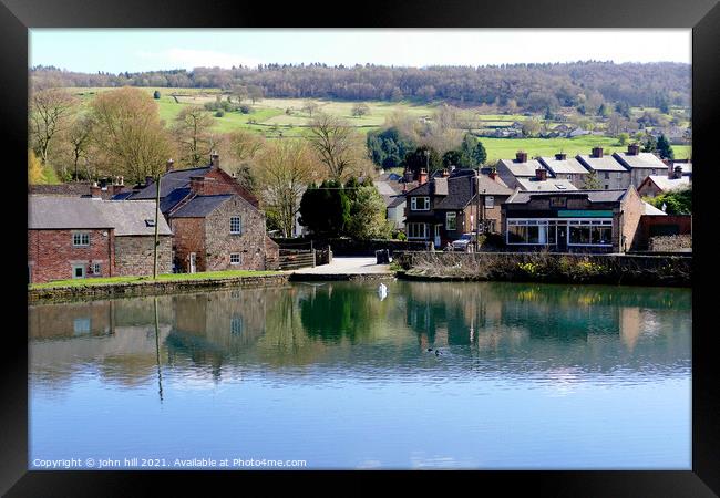 Cromford, Derbyshire. Framed Print by john hill