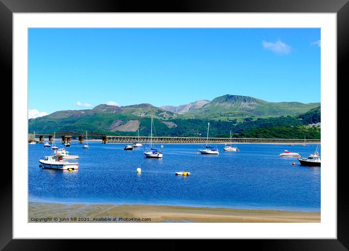 Barmouth, Wales. Framed Mounted Print by john hill