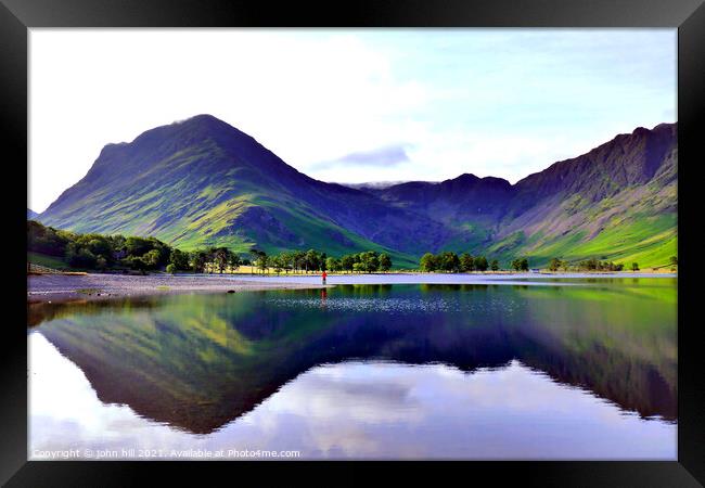 Big countryside, Cumbria, UK. Framed Print by john hill