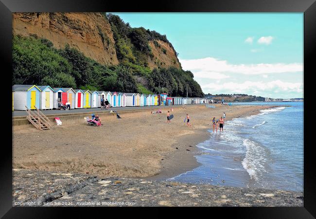 Hope beach, Shanklin, Isle of Wight, UK. Framed Print by john hill