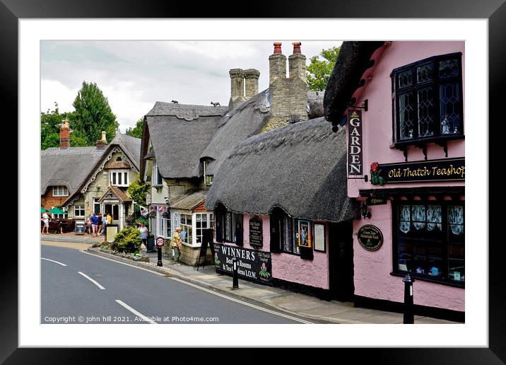 Old town Shanklin, Isle of Wight, UK. Framed Mounted Print by john hill