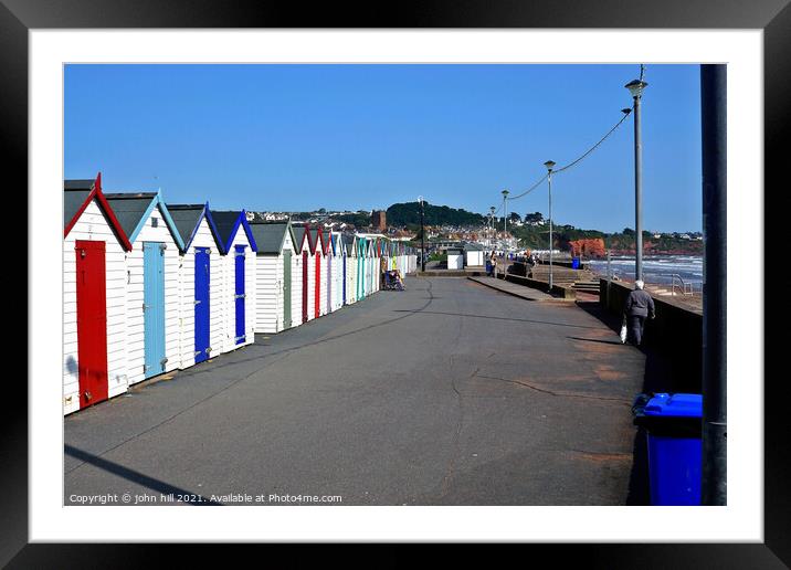 Preston Sands, Paignton, Devon, UK. Framed Mounted Print by john hill